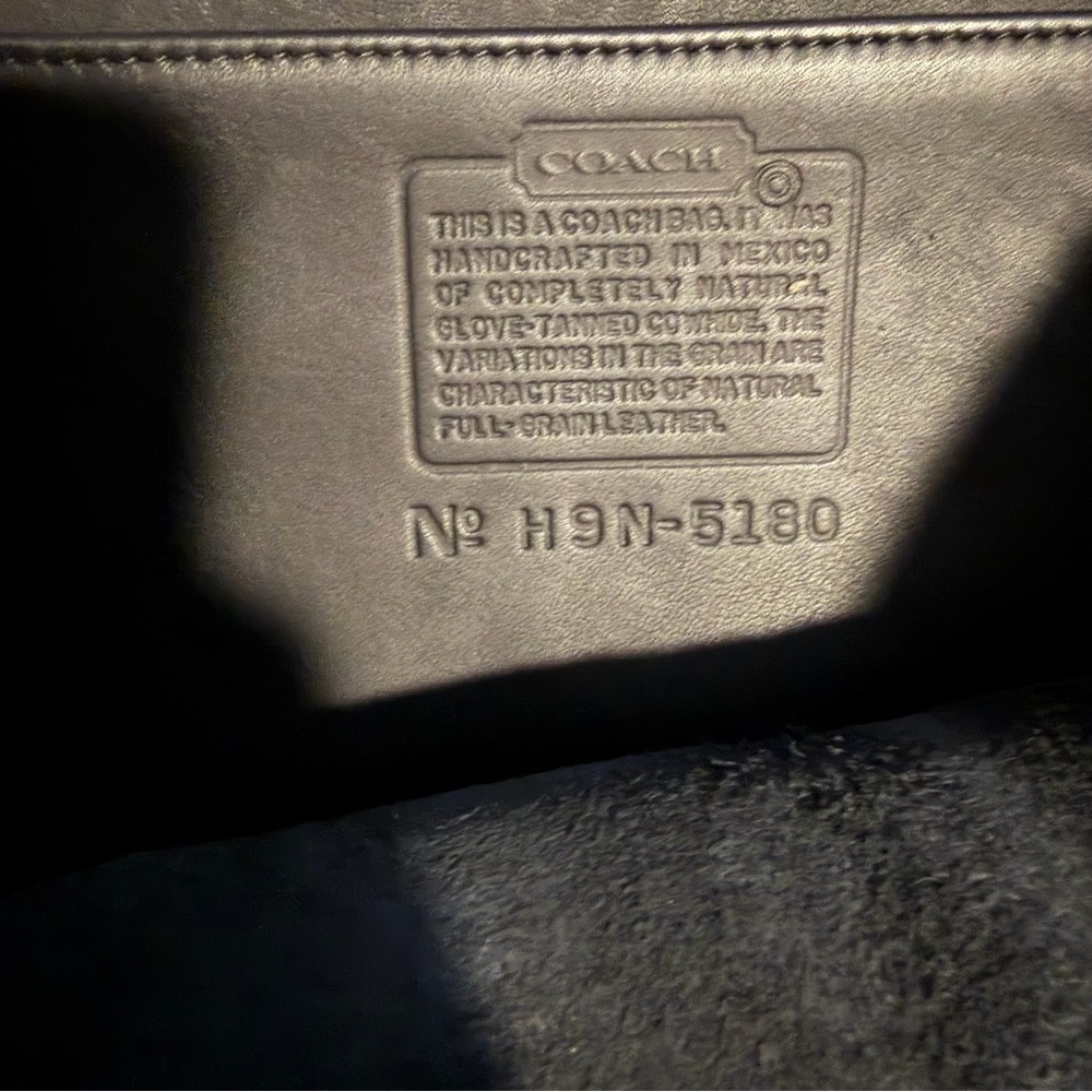 Vintage Coach Metropolitan Leather Briefcase Messenger Crossbody Bag Model 5180. - Picture 8 of 11